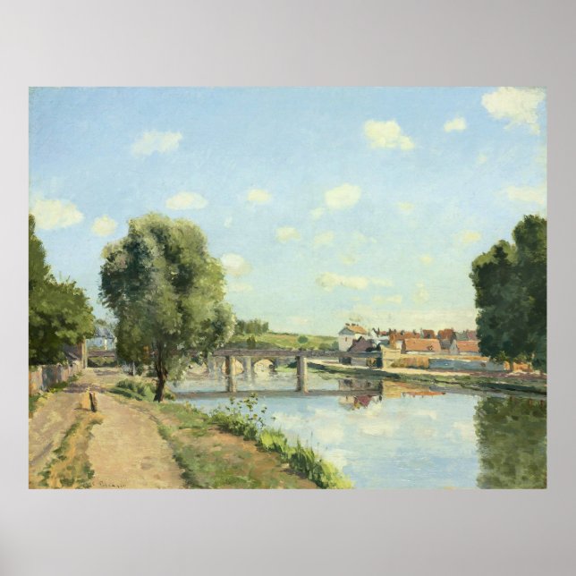 Poster Pont Du Chemin De Fer Camille Pissarro (Frente)