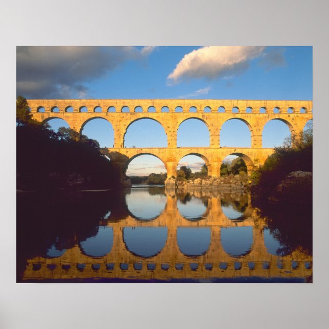 Poster Pont du Gard, Rio Gardon, Gard, Languedoc, (Frente)