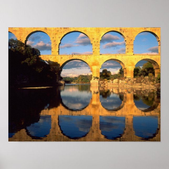 Poster Pont du Gard, Rio Gardon, Gard, Languedoc, (Frente)