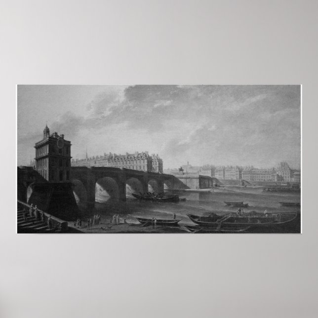 Poster Pont Neuf - Paris Jean-Baptiste de Nicolas (Frente)