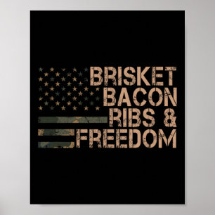 Poster Ponta de Peito Bacon Costelas e Liberdade Grill Bb