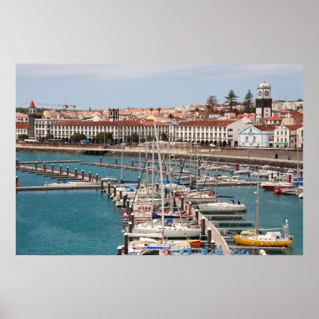 Poster Ponta Delgada - Açores (Frente)