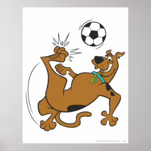 Póster Pontapé aéreo do futebol de Scooby-Doo