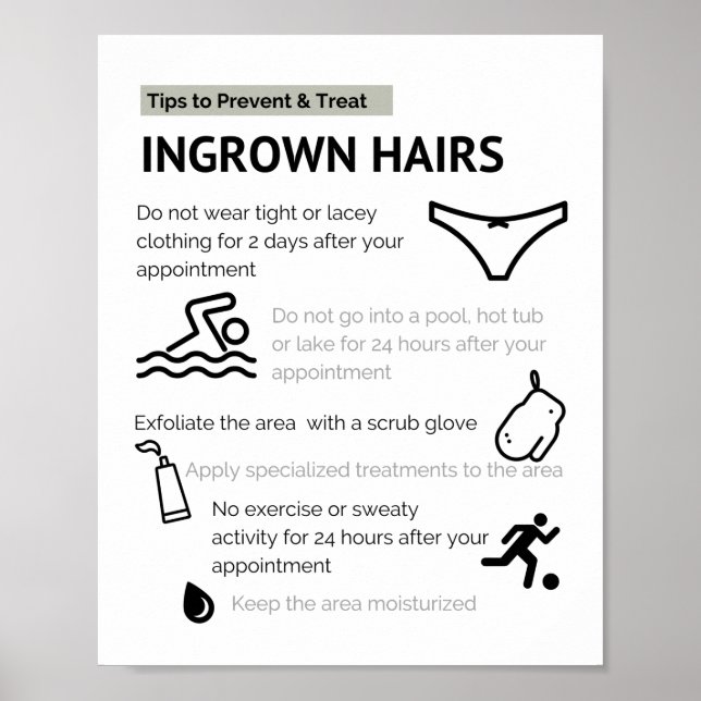 Poster Pontas e prevenção do cabelo cultivado (Frente)