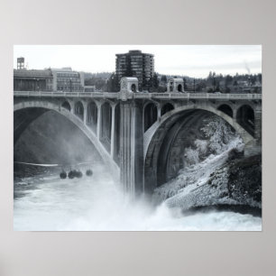 Poster Ponte 2 da rua de Monroe - Spokane Washington
