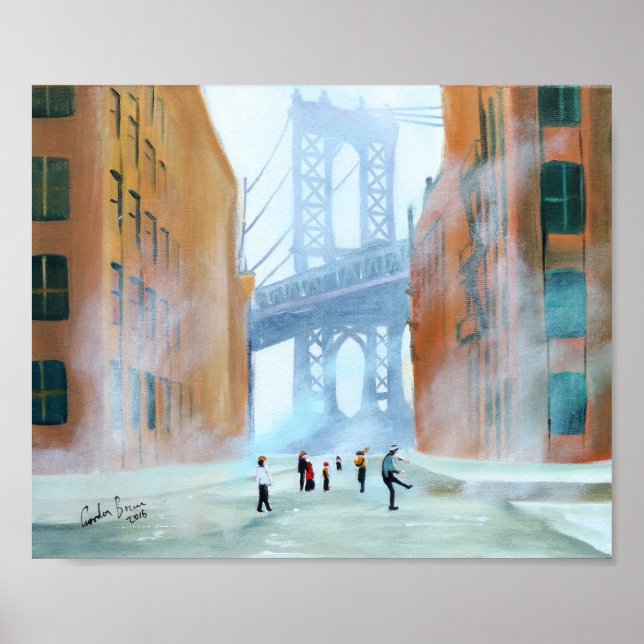 Poster Ponte adesiva de Nova Iorque Brooklyn Gordon Bruce (Frente)