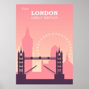 Poster Ponte Antica de Inglaterra Histórica de Londres Vi
