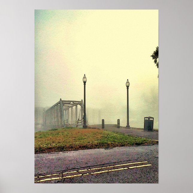 Poster Ponte antiga sobre a Rua Bayou John (Frente)