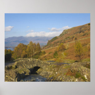 Poster Ponte Ashness, Distrito de Lake, Cumbria, Inglater