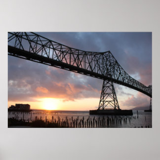 Poster Ponte Astoria-Megler No Sunset