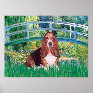 Póster Ponte Basset Hound - Lily Pond