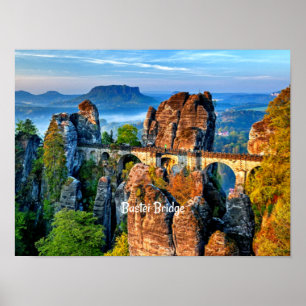 Poster Ponte Bastei, Saxão, Suiça