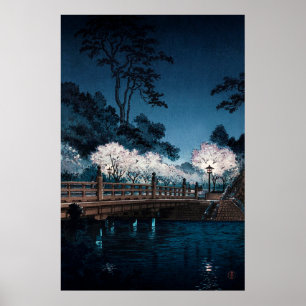 Poster Ponte Benkei por Tsuchiya Koitsu