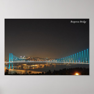 Poster Ponte Bosporo - Luzes Noturnas