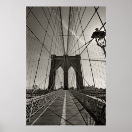 Póster ponte Brooklyn em nova iorque
