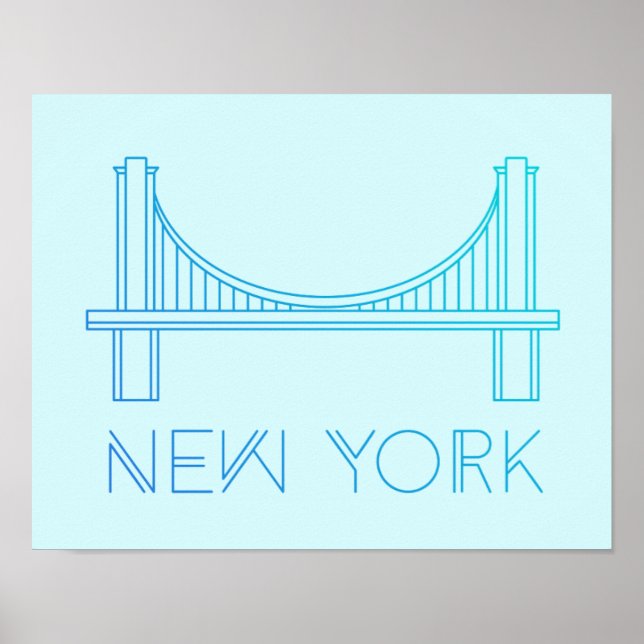 Póster Ponte Brooklyn | NOVA IORQUE (Frente)