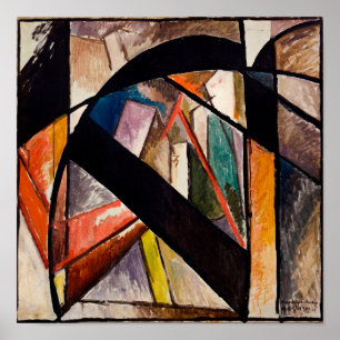 Poster Ponte Brooklyn por Albert Gleizes