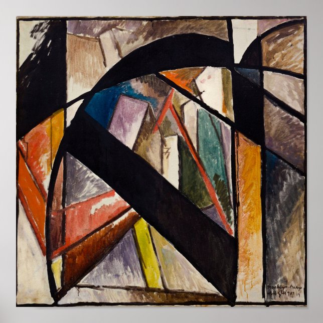 Poster Ponte Brooklyn por Albert Gleizes (Frente)