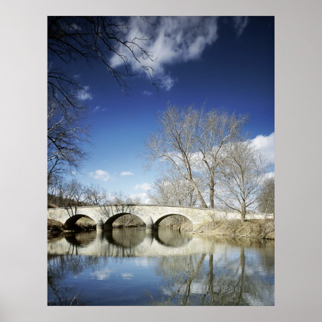 Póster Ponte Burnside, Campo Nacional Antietam (Frente)