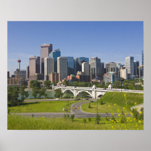 Póster Ponte Centro-Rua e Centro Calgary, Alberta,