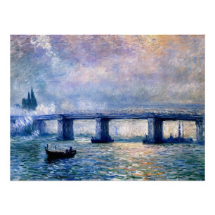 Póster Ponte Charing Cross, de Claude Monet (1903)