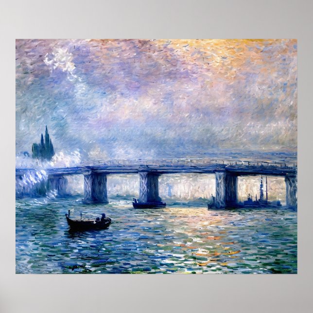 Poster Ponte Charing Cross, de Claude Monet (1903) (Frente)