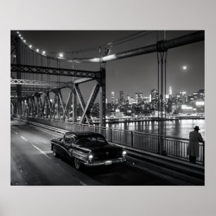 Poster Ponte Clássica de Filme Noir
