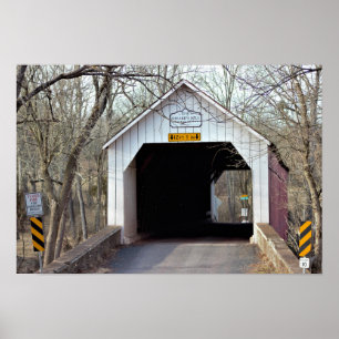 Poster Ponte coberta de Sheard Mill