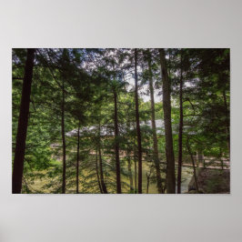 Póster Ponte coberta do Parque Estadual de Mohican, Ohio.