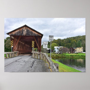Poster Ponte coberta, Downsville, Nova York