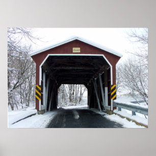 Poster Ponte coberta na neve