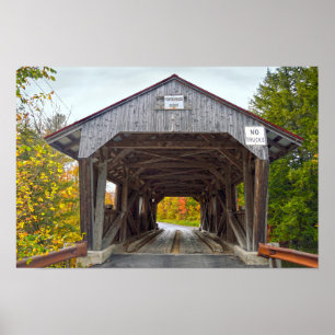 Póster Ponte coberta pela Power House, Vermont