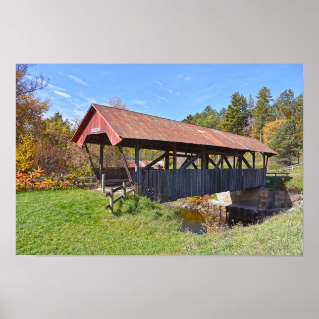 Poster Ponte coberta pelo Randall, Vermont (Frente)