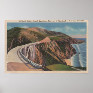 Poster Ponte da angra do moinho em San Simeon Hwy próxim