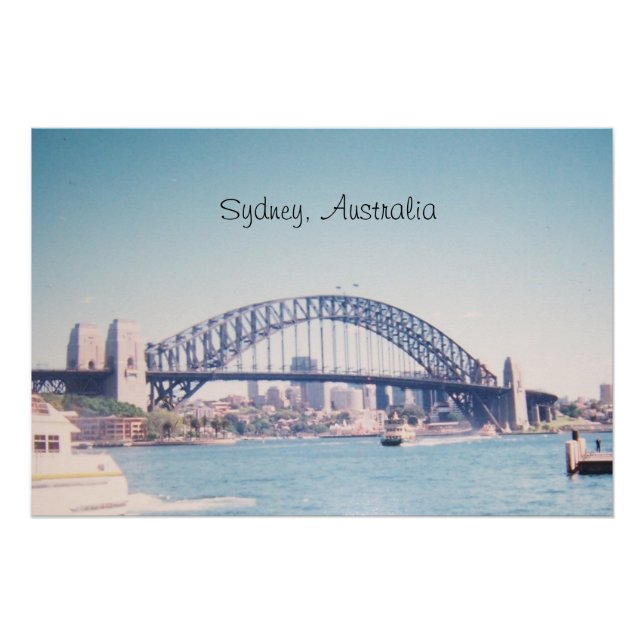 Póster Ponte da Baía de Sydney, Austrália (Frente)