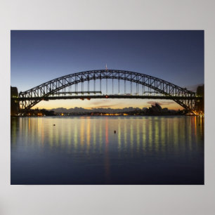 Poster Ponte da Baía de Sydney e Ópera de Sydney em