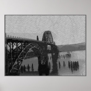 Póster Ponte da baía de Yaquina
