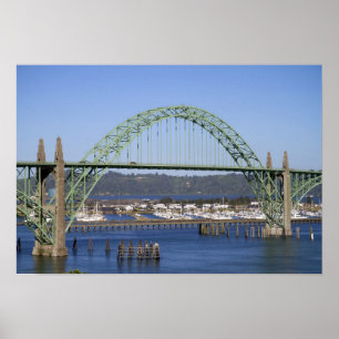 Poster Ponte da Baía de Yaquina sobre a Baía de Yaquina
