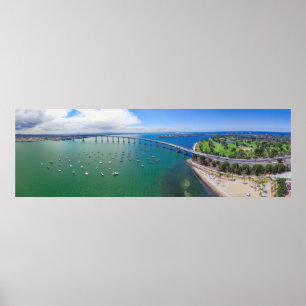 Póster Ponte da baía do Coronado de San Diego