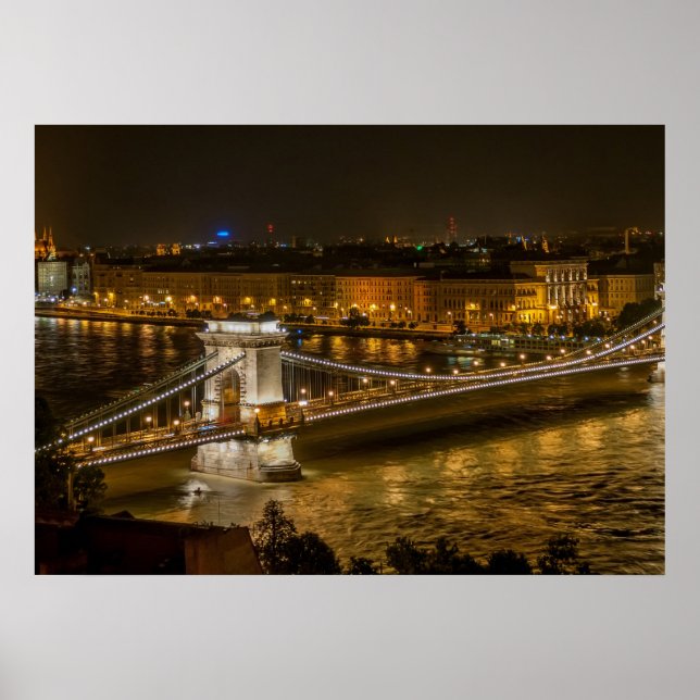 Póster Ponte da Cadeia de Budapeste (Frente)