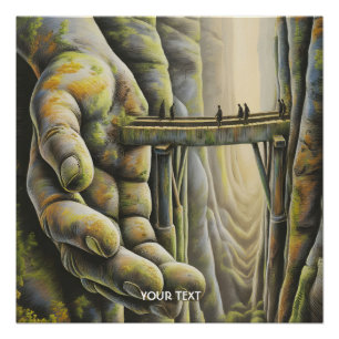 Póster Ponte da Mão de Pedra Fantasy Cute