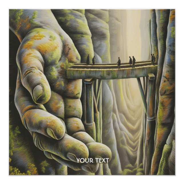 Póster Ponte da Mão de Pedra Fantasy Cute (Frente)