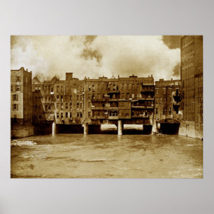 Póster Ponte da rua principal de Rochester NY