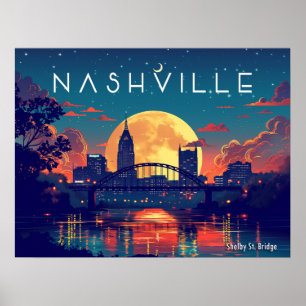Poster Ponte da Rua Shelby de Nashville