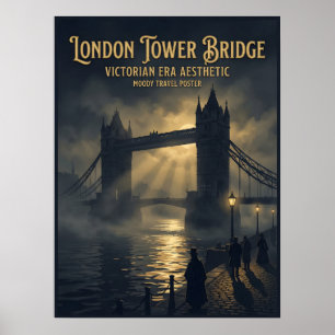 Poster Ponte da Torre de Londres Gótico Vitoriano Viagem