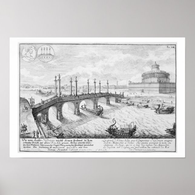 Póster Ponte de Aelius e Mausoléu de Hadrian (Castel S (Frente)
