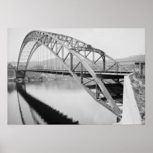 Poster Ponte de Arco de Quedas de Bellows