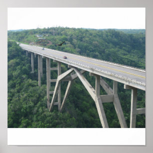 Póster Ponte de Bacunayagua, Cuba