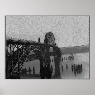 Póster Ponte de Baía de Yaquina
