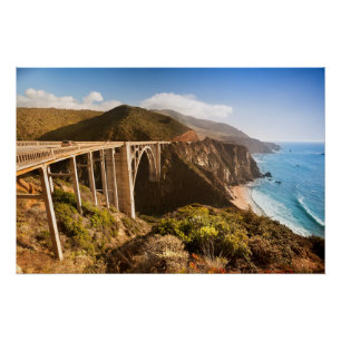 Póster Ponte de Bixby, Sur grande, Califórnia, EUA